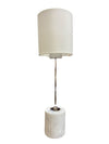 Moderne Chrome and Marble Lamp