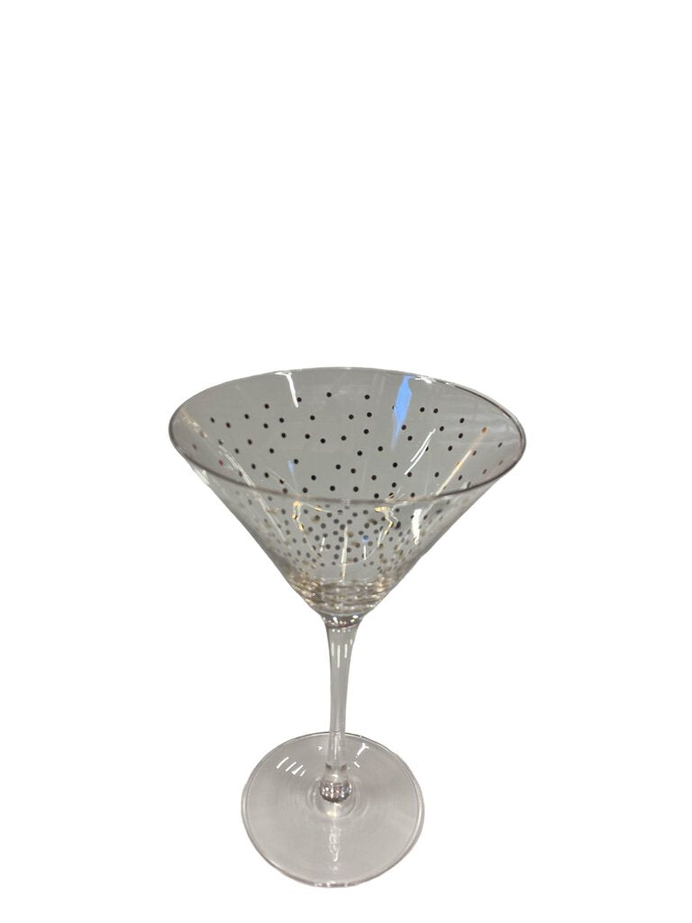 Poka Dot Martini Glasses (set of 8)