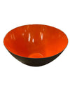 Large Krenit Mid Century Modlern Orange Enamel Bowl