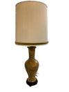 Vintage Verdigris Brass Asian Motif Lamp