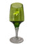 Vintage Green Cordial Glasses Twist Stem Set of 3