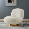 Cloud Boucle Upholstered Swivel Chair