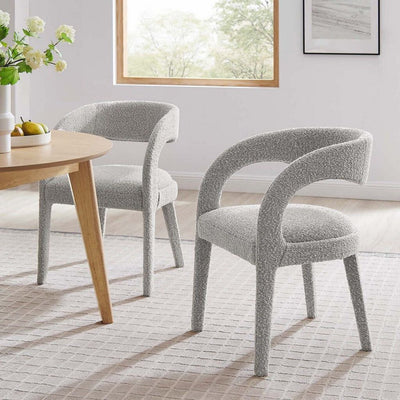 Cloud Boucle Upholstered Dining Chair