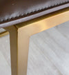 Harley Tabacco & Brass Dining Chairs