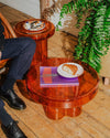 Bougie Orange Glass Coffee Table