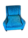Modern Blue Swoop Armchair
