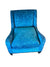 Modern Blue Swoop Armchair