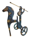 Mid Century Etruscan Horse and Chariot