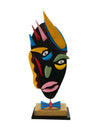 Vintage Kass Raich Sculpture Painted Lady #2 Mask