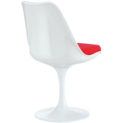 Tulip Side Chair Red Fabric