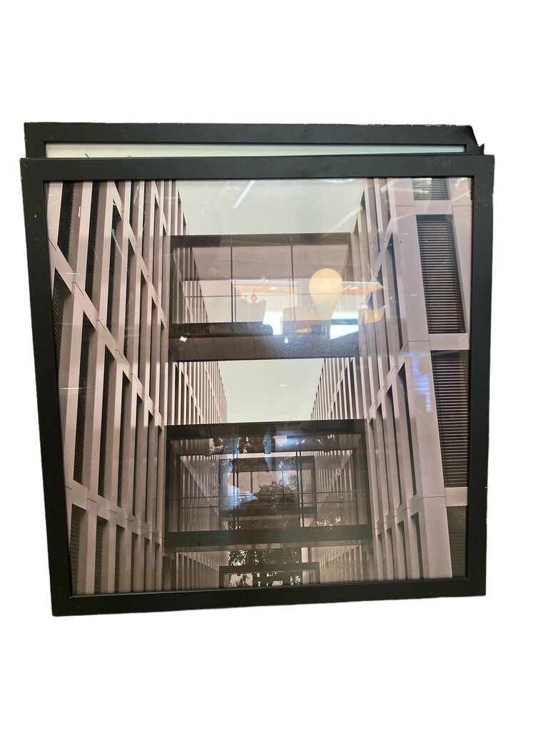 Framed Industrial Art Work 30" x 30"